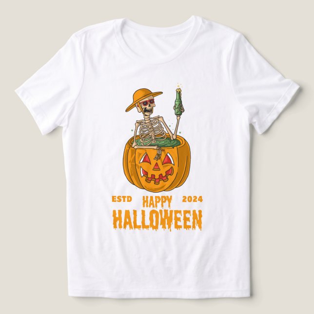 Halloween spöken i varje hörn t shirt (Design Framsida)