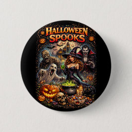 Halloween-spöken Knapp
