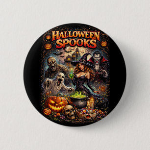 Halloween-spöken Knapp