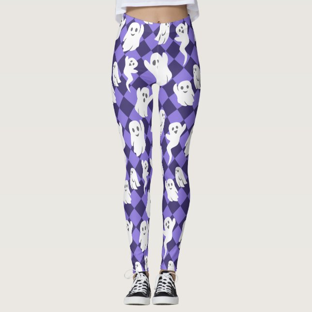 Halloween Spöken Leggings (Framsida)