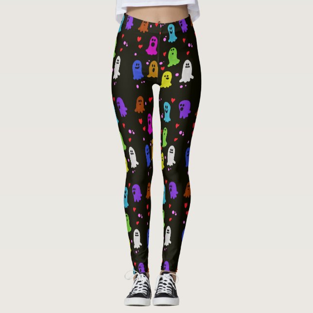 Halloween spöken Leggings (Framsida)