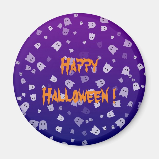 Halloween Spöken Magnet (Framsidan)
