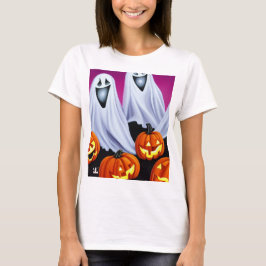 Halloween Spöken och Pumpkins T Shirt