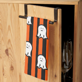Halloween-spöken och ränder kökshandduk