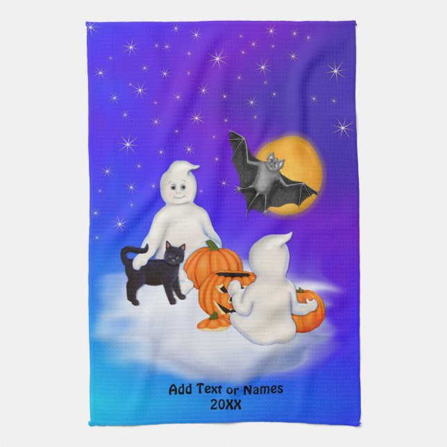 Halloween Spöken och vänner Kökshandduk (Vertikal)