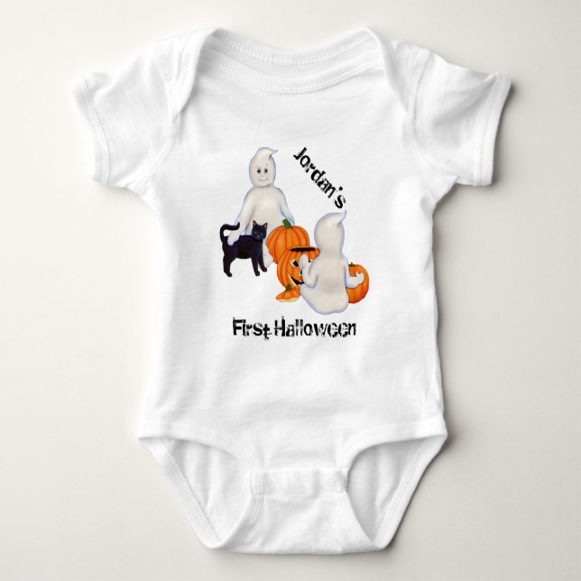 Halloween Spöken och vänner T-shirt (Framsida)