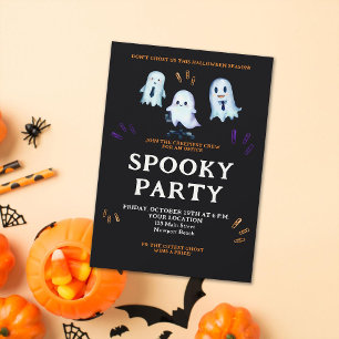 Halloween Spöken Office Party Business Corporate Inbjudningar