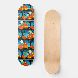 Halloween Spöken, Pumpkins, Fladdermus Mini Skateboard Bräda 18,5 Cm