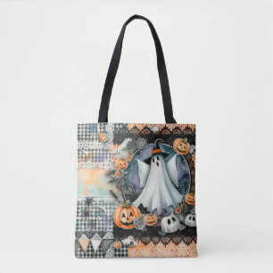 Halloween-spöken & pumpor #1  tygkasse