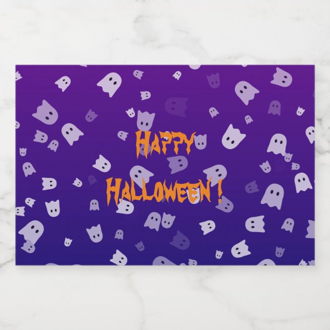 Halloween-spöken Spritflaskor Etikett (Enkel etikett)