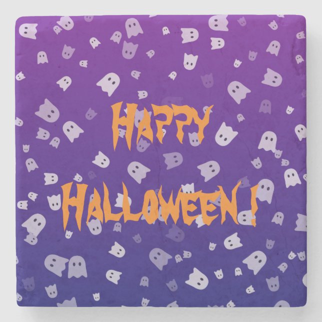 Halloween-spöken Stenunderlägg (Framsidan)