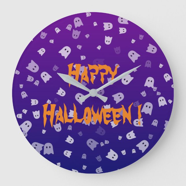 Halloween-spöken Stor Klocka (Framsida)