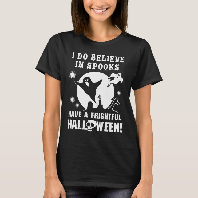 Halloween Spöken T Shirt (Framsida)