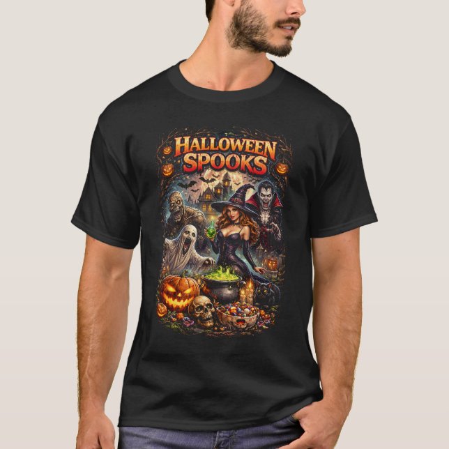 Halloween-spöken T Shirt (Framsida)