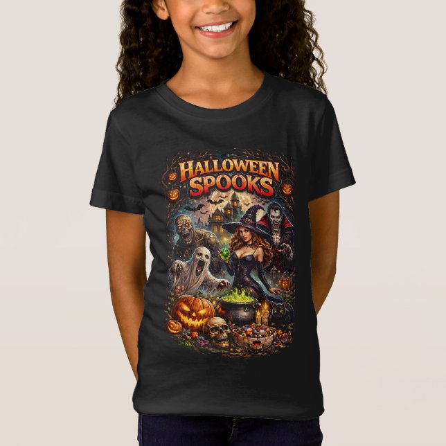 Halloween-spöken T Shirt (Framsida)