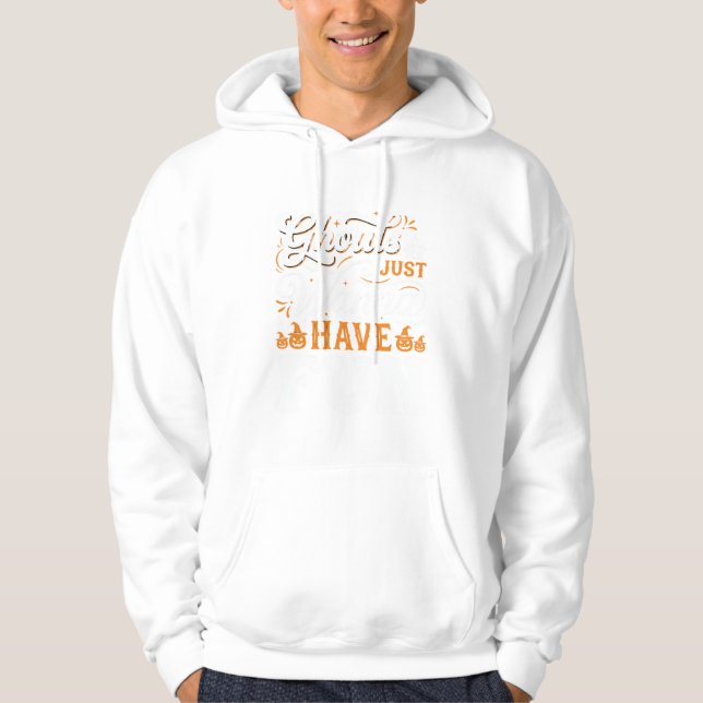 Halloween spöken vill bara ha kul Design_1 Hoodie (Framsida)