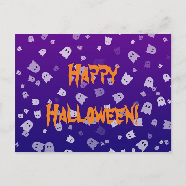 Halloween-spöken Vykort (Framsida)