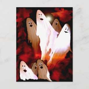 Halloween Spöken Vykort