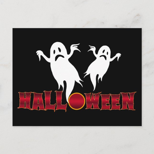 Halloween-spöken Vykort (Framsida)