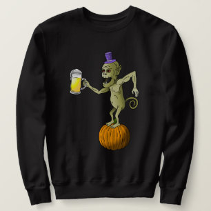 Halloween-spöket firar kalas lång ärmad tröja