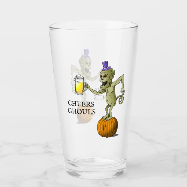 Halloween-spöket jublar glaskopp (Framsida)