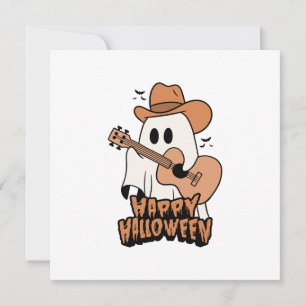 Halloween-spöket som spelar gitarr inbjudningar