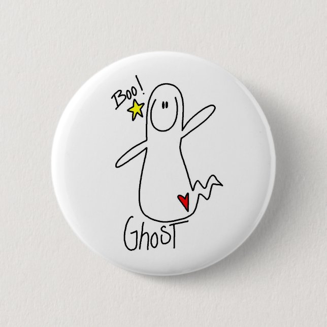 Halloween spökfigur knapp (Framsida)