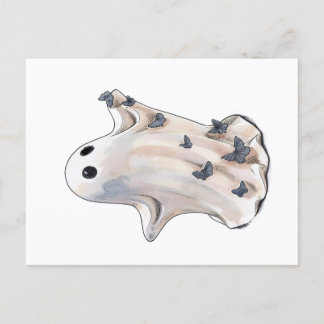 Halloween spökfjäril vykort