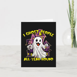 Halloween-spökfolk året runt Roligt spöki Kort
