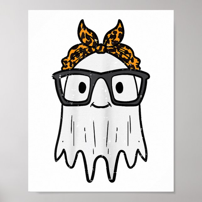 Halloween spökglas Söt Poster (Framsidan)