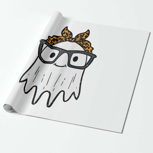 Halloween spökglas Söt Presentpapper (Utrullad)