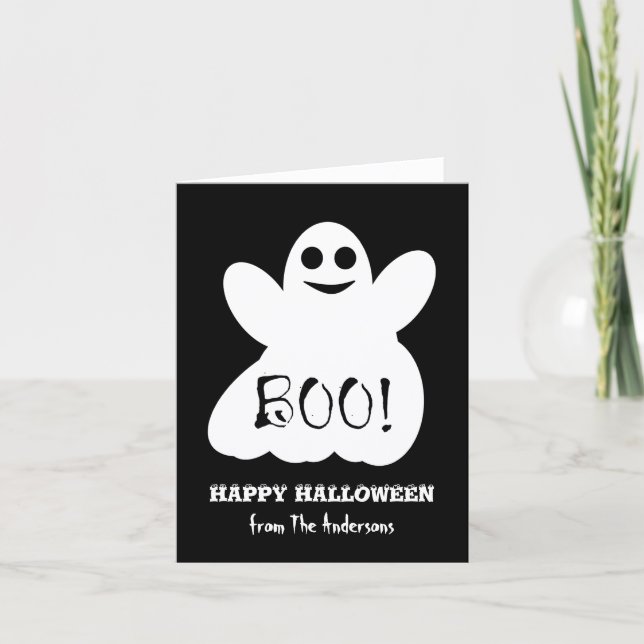 Halloween-spökhälsningskort Kort (Framsida)
