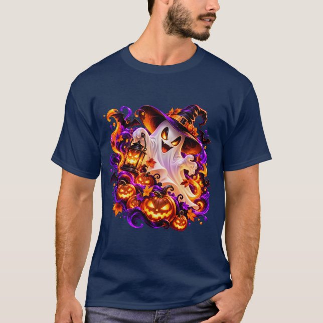 Halloween spökhäxa t shirt (Framsida)