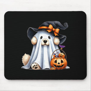Halloween spökhund musmatta