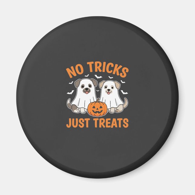 Halloween Spökhundar Inga Bus utan Godsaker Design Magnet (Framsidan)
