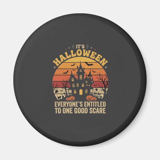 Halloween Spökhus Ett Bra Skräckdesign_1 Magnet (Framsidan)
