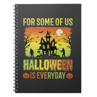 Halloween Spökhus För Somliga Av Oss Anteckningsbok