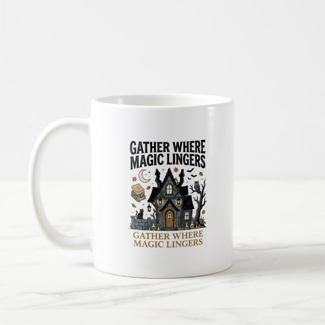 Halloween Spökhus Samling Kaffemugg (Vänster)