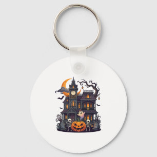 Halloween Spökhus Skelett Pumpa Spöke Cr Nyckelring