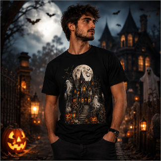 Halloween spökhus t shirt