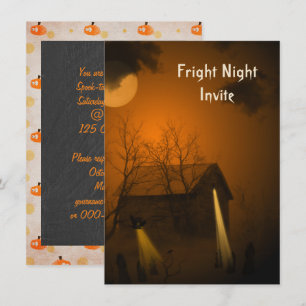 Halloween Spökhusfest Inbjudningar