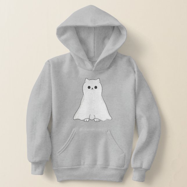 halloween-spökkatthundi söt t shirt (Laydown)