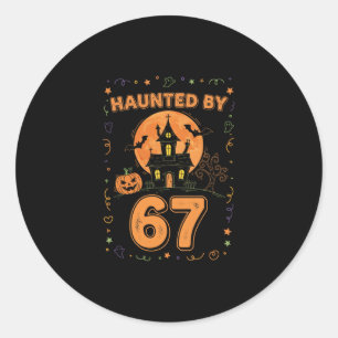 Halloween Spöklik 67 Sex Sju Meme 1 (12) Runt Klistermärke