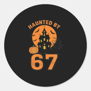 Halloween Spöklik 67 Sex Sju Meme 1 (1) Runt Klistermärke