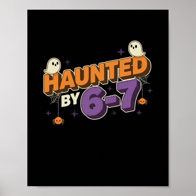 Halloween Spöklik 67 Six Seven Meme 1 (18)  Poster (Framsidan)