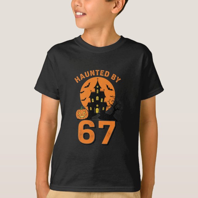 Halloween Spöklik 67 Six Seven Meme 1 (1)  T Shirt (Framsida)