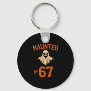 Halloween spöklik 67 Six Seven Meme 1 (23)  Nyckelring