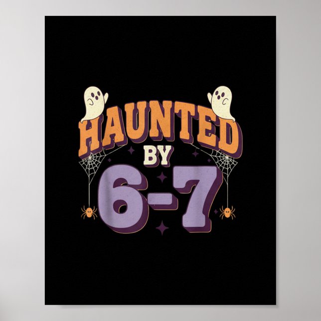 Halloween spöklik 67 Six Seven Meme 1 (9)  Poster (Framsidan)