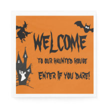 Halloween spöklik ockuperat hus papper  