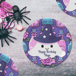 Halloween-spökmagiska poänger söt födelsedag